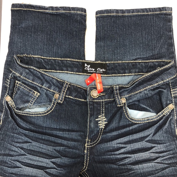 EIGHTY EIGHT Dark Blue Crop Jeans - Picture 2 of 10